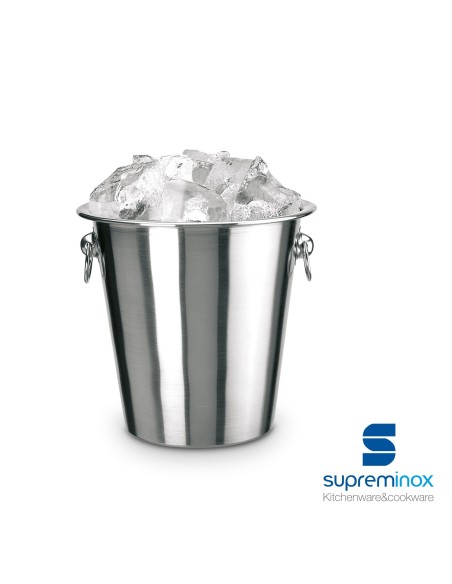 suprem inox ice-cube bucket with handles