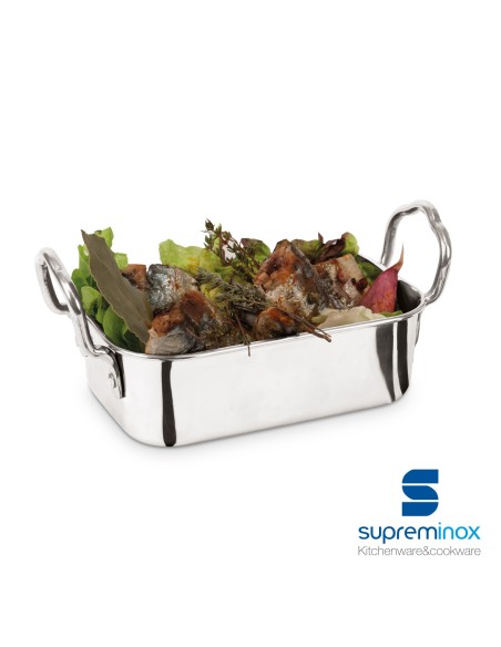 suprem inox mini roasting dish metal