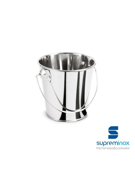 suprem inox mini tin serving bucket metal