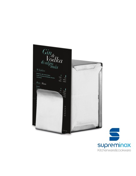 Suprem Inox Napkin Holder With Menu