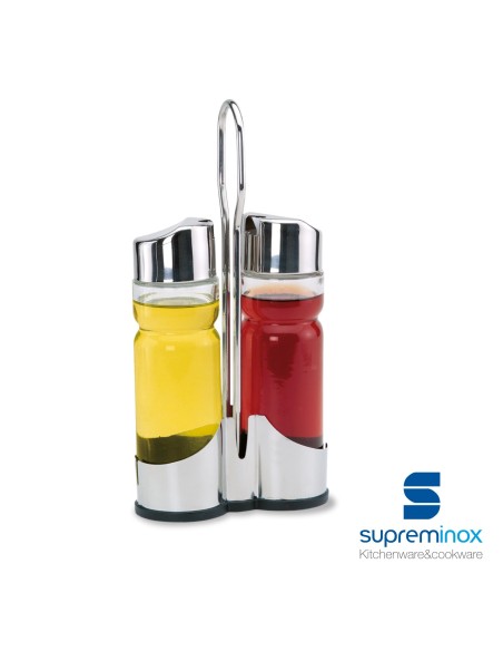 suprem inox oil & vinegar glass set 2 pcs