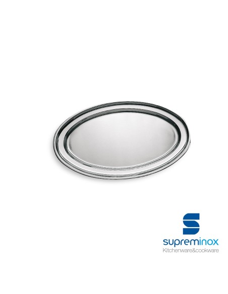 suprem inox oval serving tray