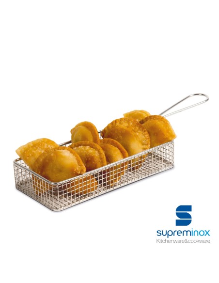 suprem inox rectangular basket chip
