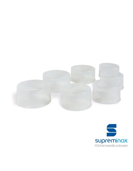 suprem inox round food ring molds plastic - pack 4 u