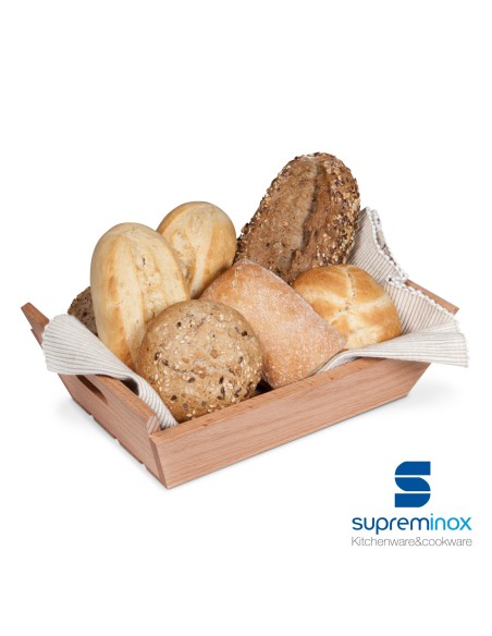 suprem inox small rectangular wooden box