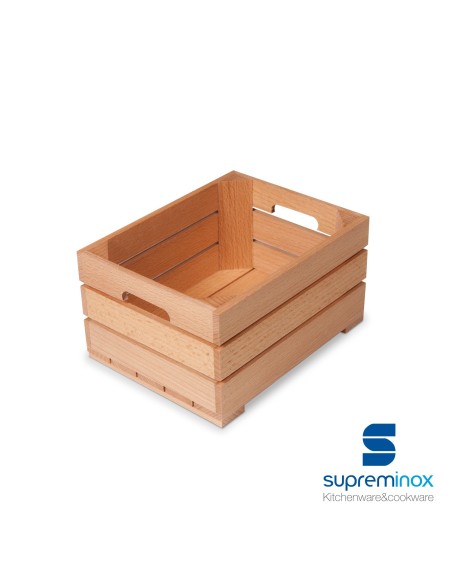 Suprem Inox Small Wooden Fruit Box