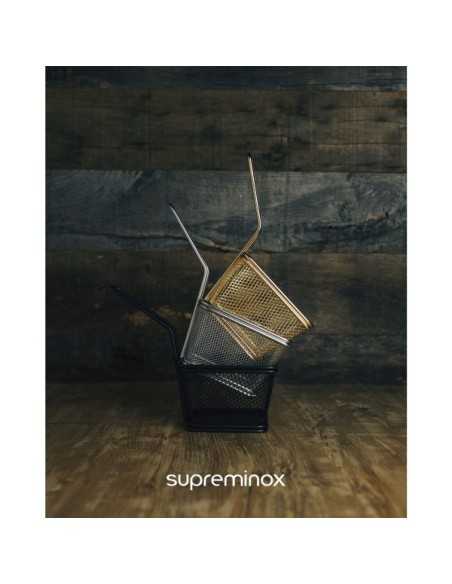 Suprem Inox Square Basket Chips Black