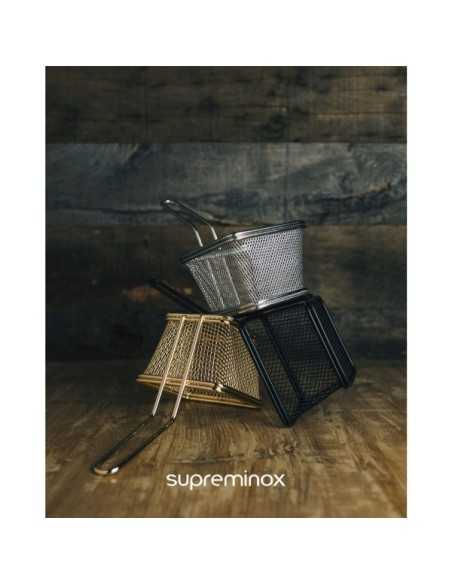 Suprem Inox Square Basket Chips Black