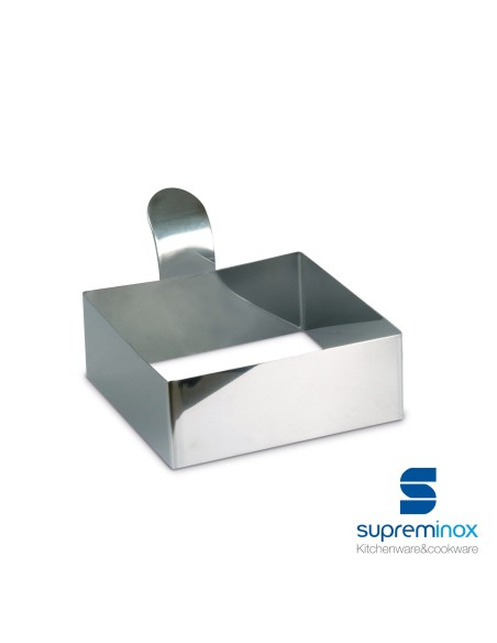 suprem inox square food ring molds w/handle