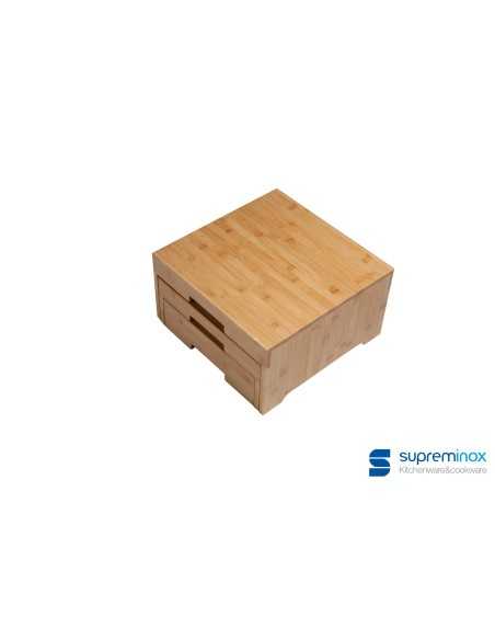 suprem inox Stand nido bambú 32*26.5*7.8