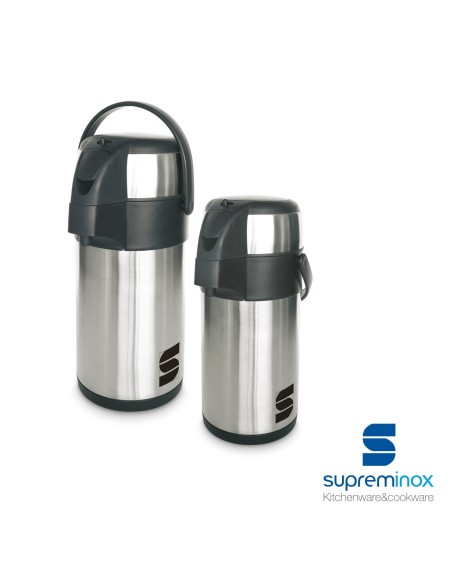 suprem inox vacuum pump airpot hot/cold 2L
