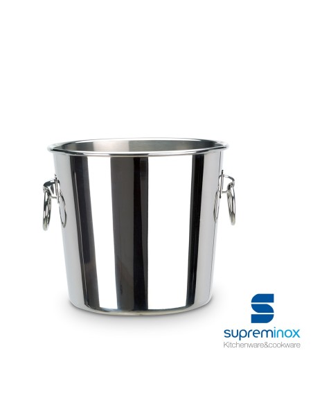 suprem inox wine bottle cooler bucket 18/10 luxe