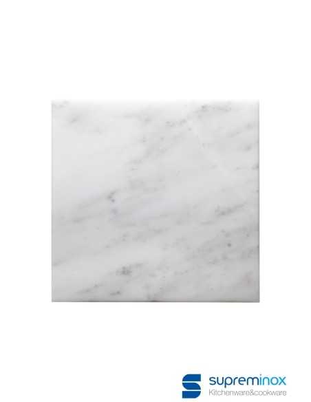 suprem inox Tabla cuadrada de marmol blanco 25X25X1 cm