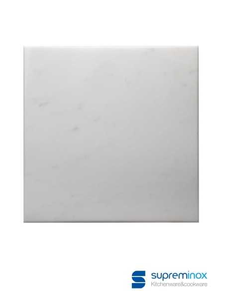 suprem inox Tabla cuadrada de marmol blanco 30X30X1 cm