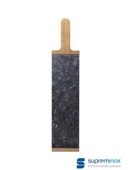 suprem inox Tabla de bambu con marmol negro 51X10X1