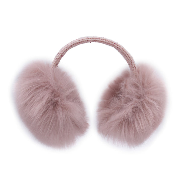 Surell Children's Faux Fox Fur Earmuff With Bling Band