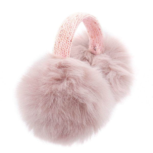 Surell Children's Faux Fox Fur Earmuff With Bling Band