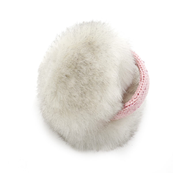 Surell Children's Faux Fox Fur Earmuff With Bling Band