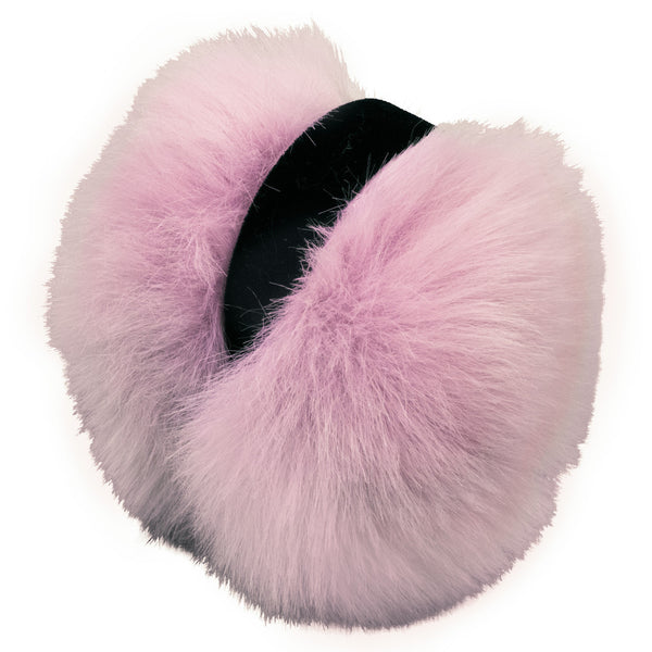 Surell Children's Faux Fox Fur Earmuffs With Velvet Band