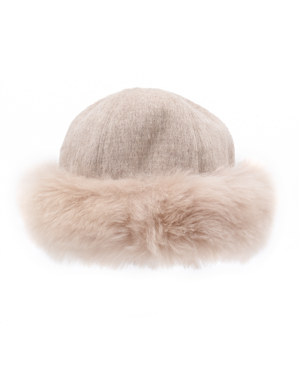 surell Alpaca Fur Cuff Hat surell Alpaca Fur Cuff Hat