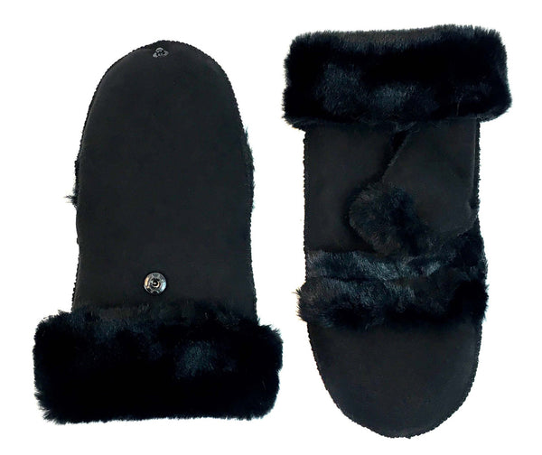Surell Children's Faux Shearling Flip Top Mittens