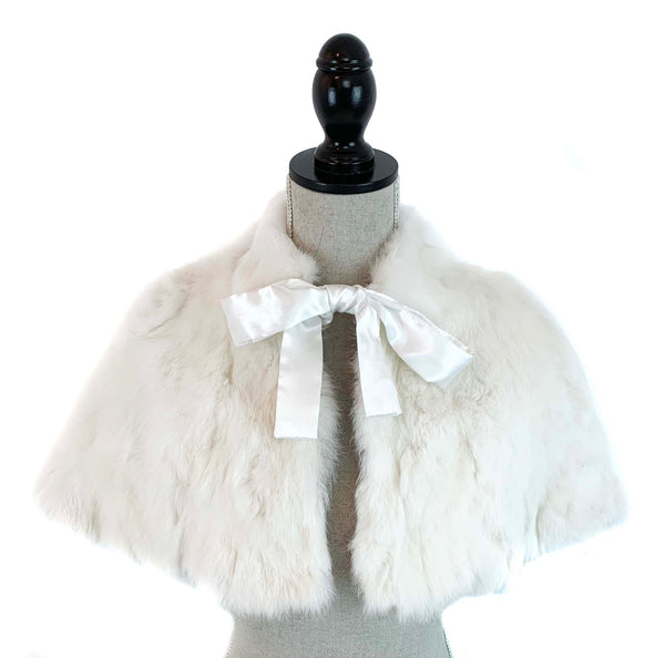 surell Children's Rabbit Fur Shawl