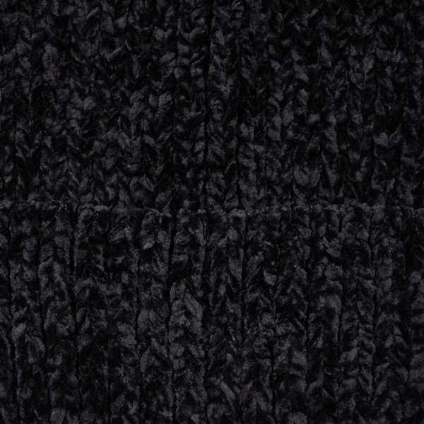 Surell Chunky Soft Knit Hat With Fox Pom