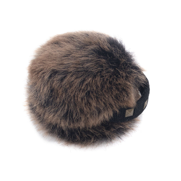 Surell Faux Fox Fur Earmuffs With Studded Band