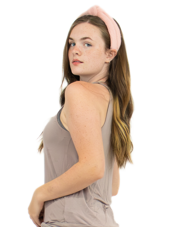 Surell Faux Mink Fur Hairband With Knot
