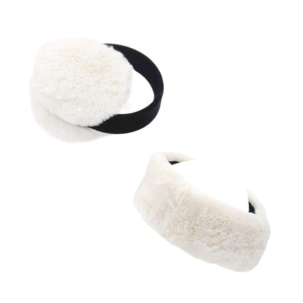 Surell Faux Rex Earmuffs And Headband/Scarf Set