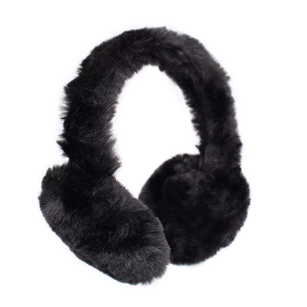 Surell Faux Rex Rabbit Earmuffs With Halo Band