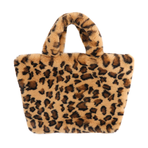 Surell Faux Rex Rabbit Fur Handbag