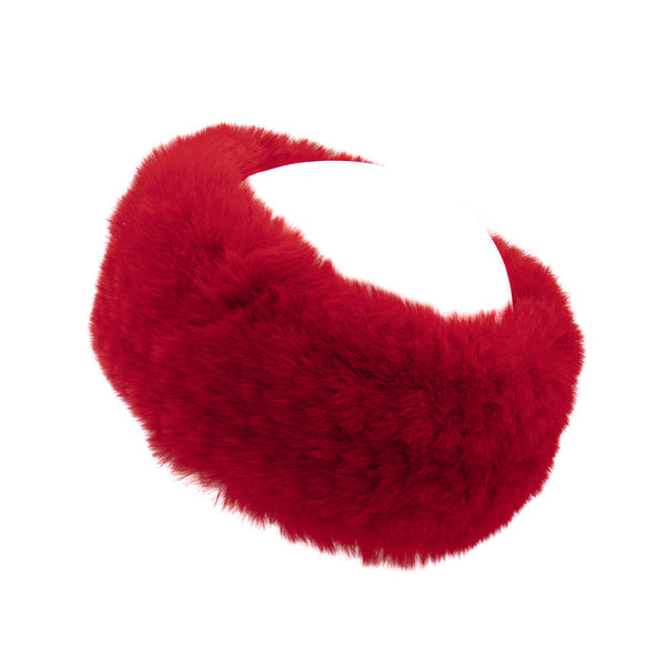 surell Faux Rex Rabbit Fur Knit Headband/Scarf