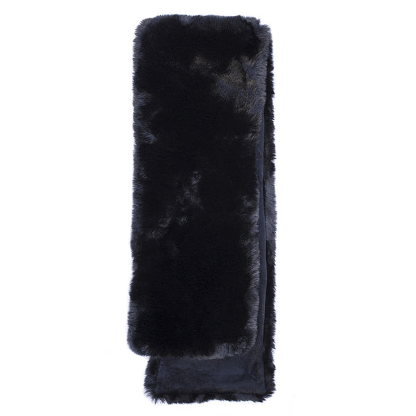 Surell Faux Rex Rabbit Fur Pull-Through Scarf