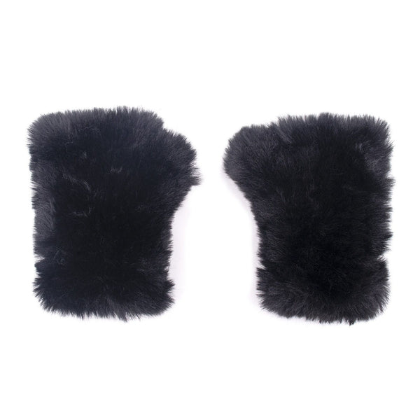 surell Faux Rex Rabbit Fur Texting Mittens