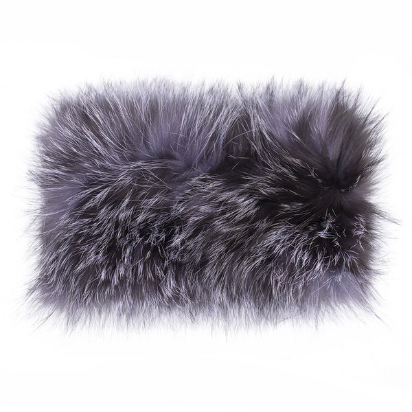 Surell Fox Fur Knit Headband/Scarf