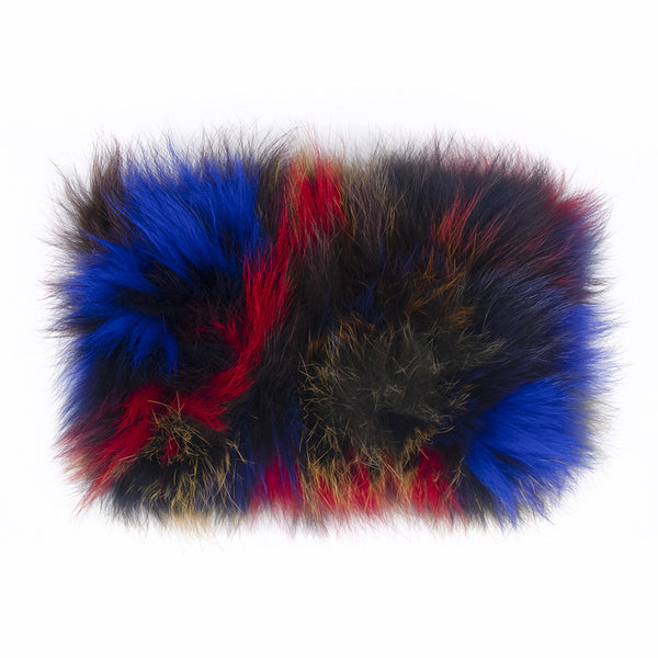 Surell Fox Fur Knit Headband/Scarf