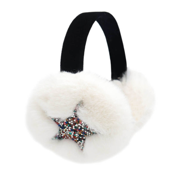 surell Kid's Sparkly Star Earmuffs
