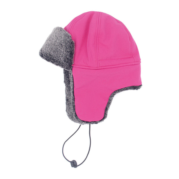 Surell Kids Faux Rex Fur Trooper With Nylon Crown