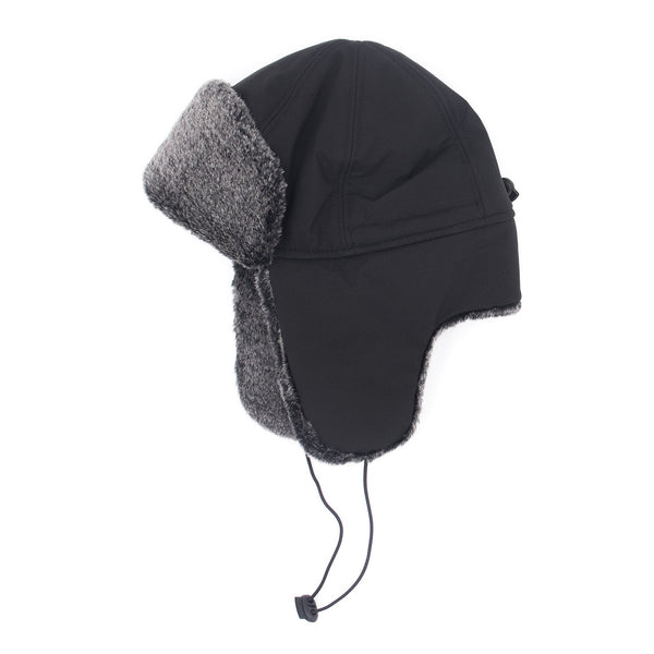 Surell Kids Faux Rex Fur Trooper With Nylon Crown