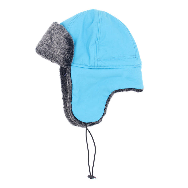 Surell Kids Faux Rex Fur Trooper With Nylon Crown