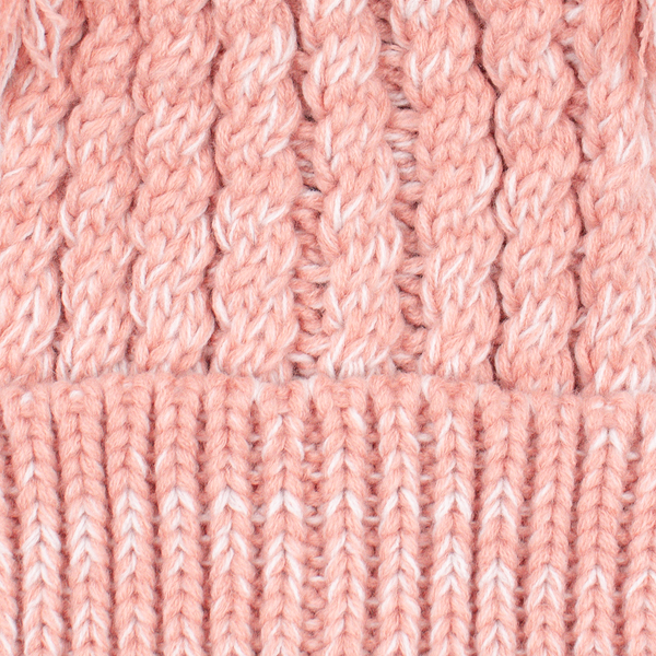 Surell Kids Knit Hat With Yarn Poms