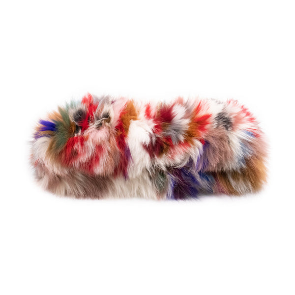 surell Limited Run Pale Multi Fox Fur Neck Loop