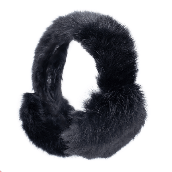 Surell Long Haired Rabbit Earmuff With Halo Band