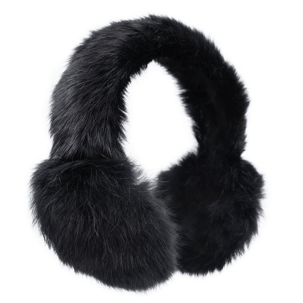 Surell Long Haired Rabbit Earmuff With Halo Band