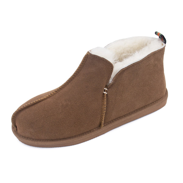 Surell Men's Sheepskin Slipper Booties