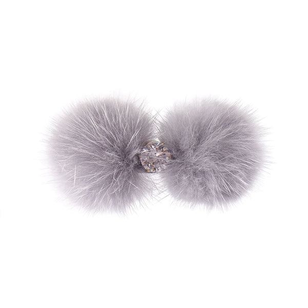 Surell Mink Bling Barrette