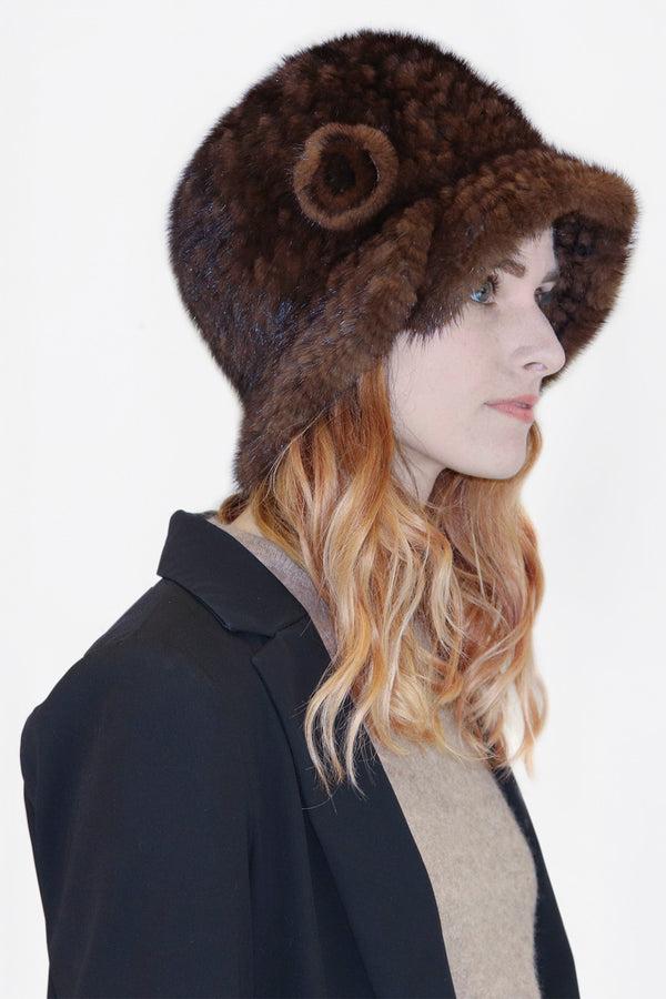 Surell Mink Fur Cloche