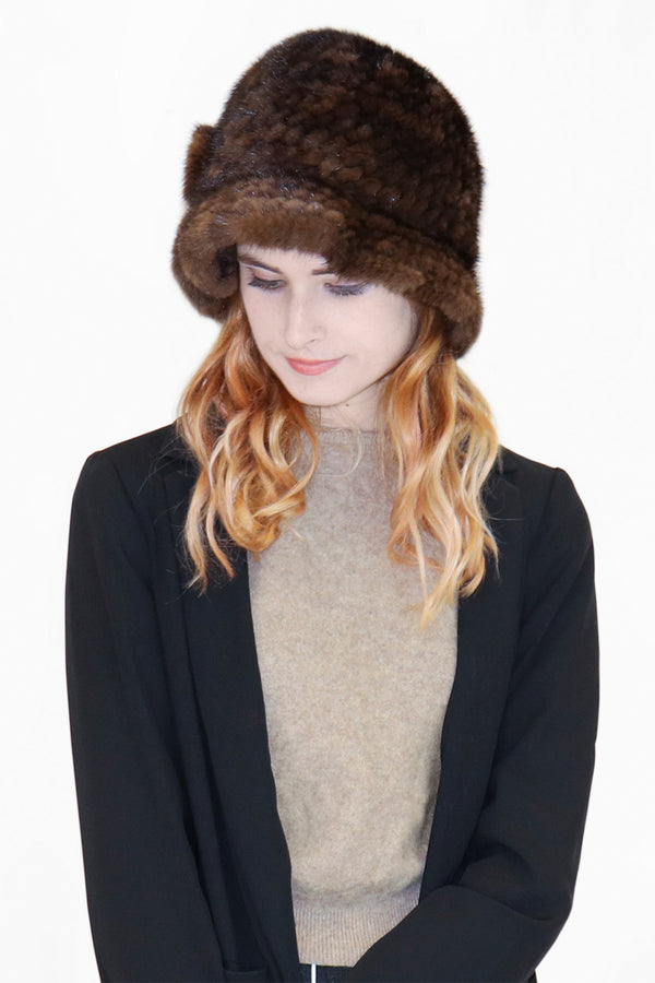 Surell Mink Fur Cloche