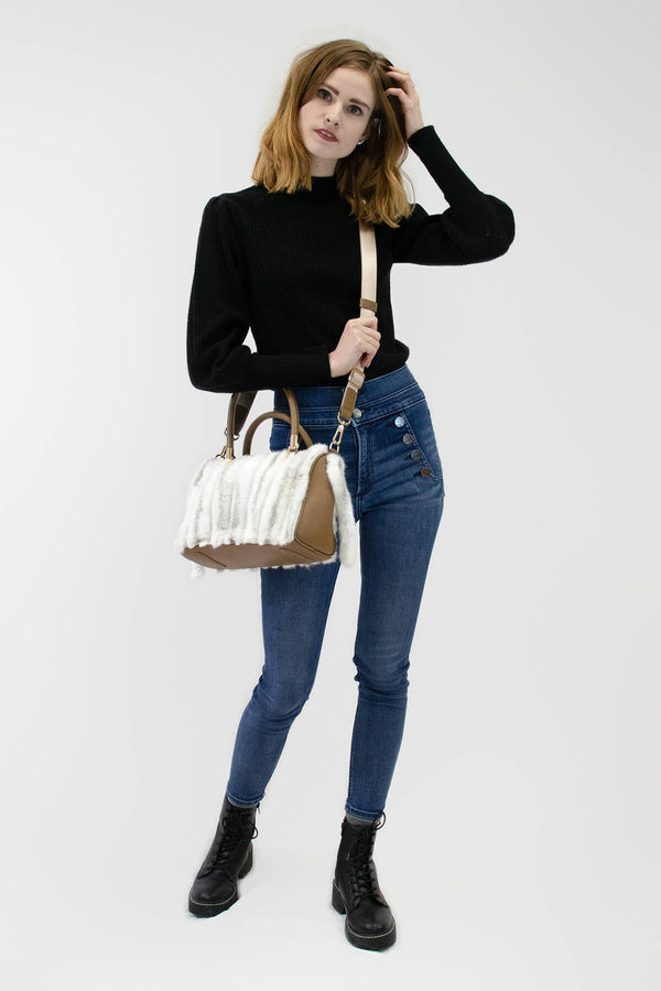 Surell Mink Fur Handbag With Tails
